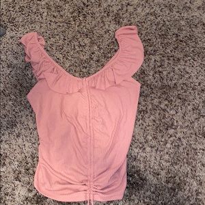 Light pink crop top